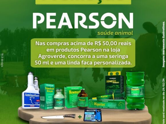 Promoção produtos Pearson na Loja Agroverde Aproveite!