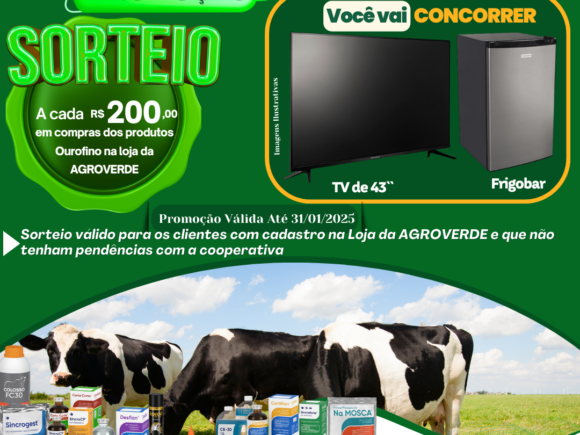 Promoção AGROVERDE e Ourofino