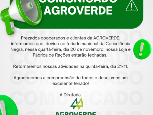 Comunicado AGROVERDE