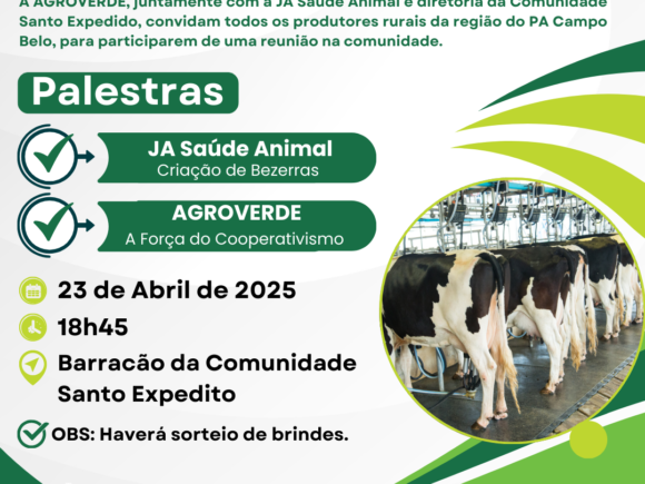 Vem aí mais um encontro de produtores AGROVERDE
