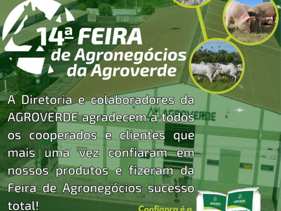 Agradecimento AGROVERDE