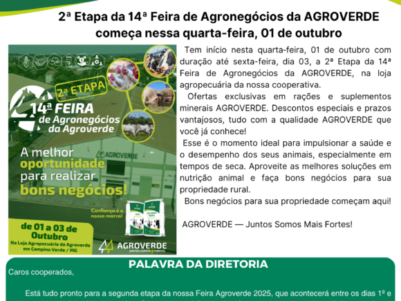 👉👉 Informativo AGROVERDE em Ação – Edição Setembro de 2025