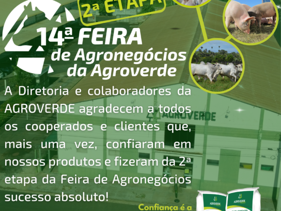Agradecimento AGROVERDE