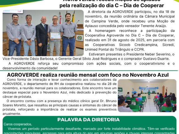 👉👉 Informativo AGROVERDE em Ação – Edição Novembro de 2025