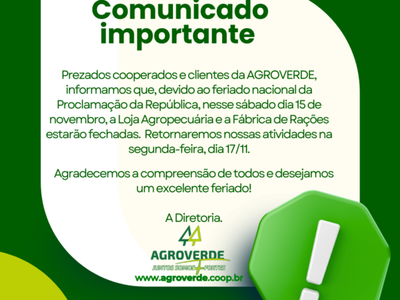 📢 Comunicado Importante