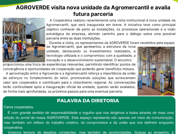 👉👉 Informativo AGROVERDE em Ação – Edição Janeiro de 2026