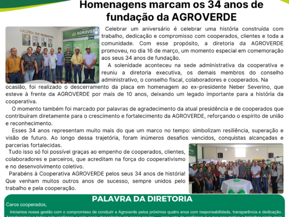 👉👉 Informativo AGROVERDE em Ação – Edição Março de 2026