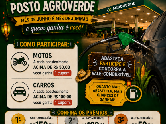 🌽⛽ JUNINÃO É NO POSTO AGROVERDE!