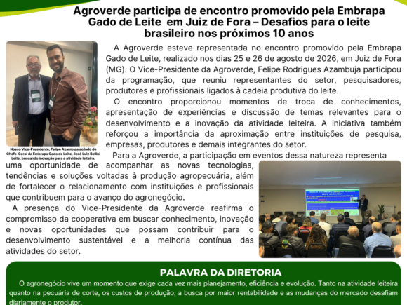 🌱🐄 AGROVERDE EM AÇÃO – EDIÇÃO AGOSTO 2026! 📰💚
