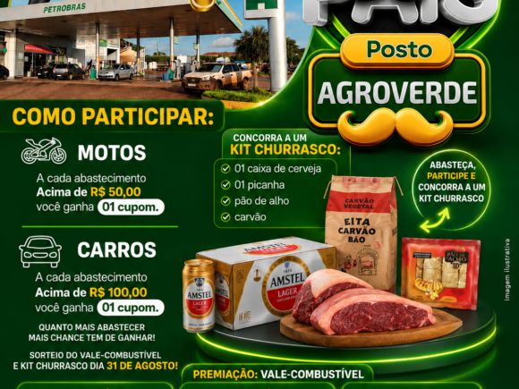 O Dia dos Pais é no Posto AGROVERDE! ⛽👨‍👧‍👦