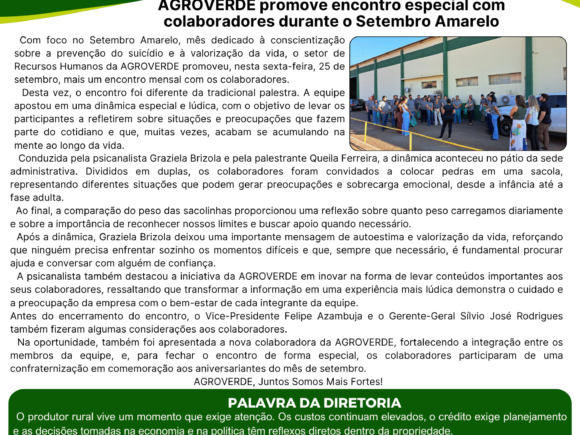 📢 Já está disponível mais uma edição do AGROVERDE em Ação!